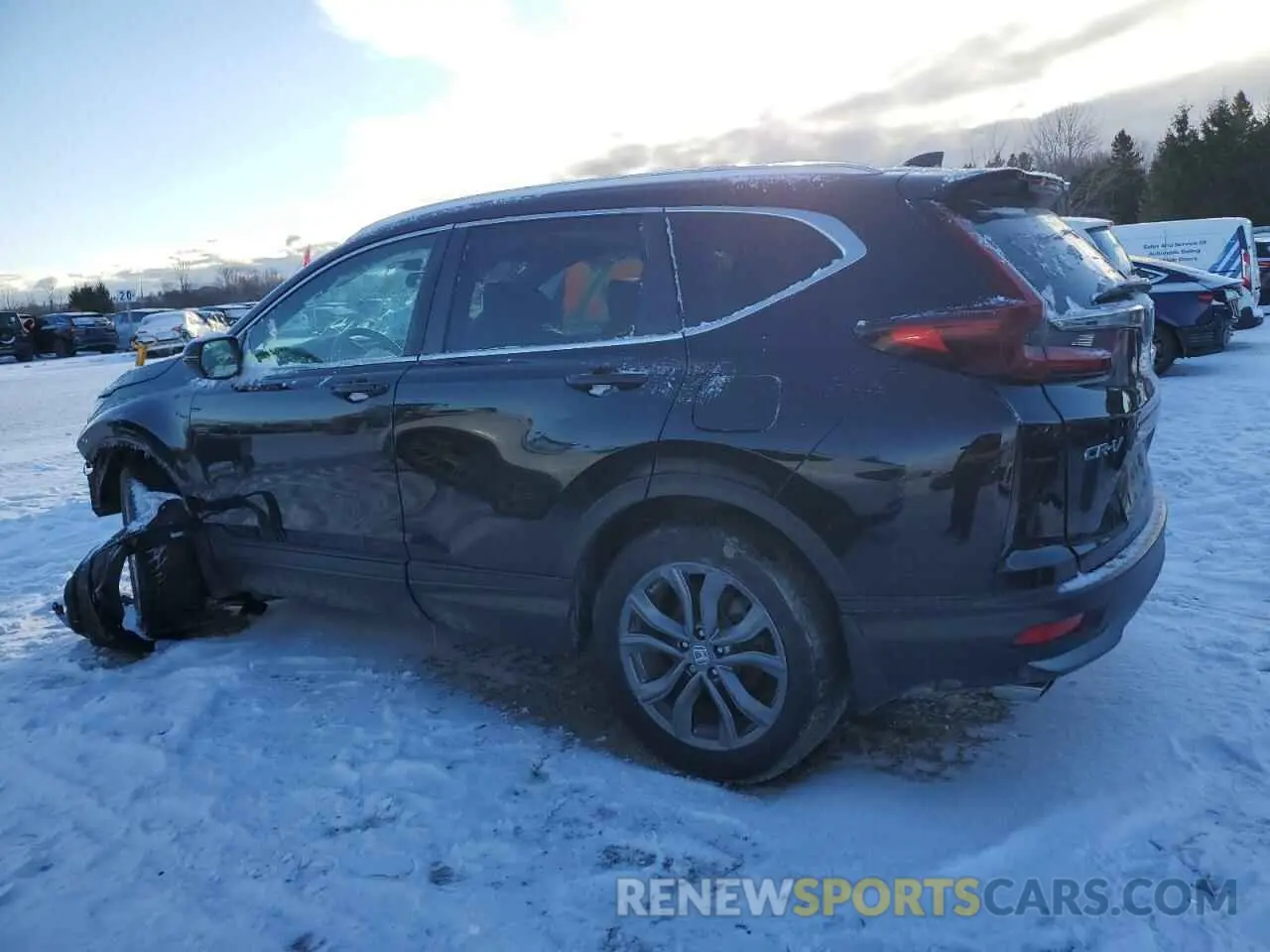 2 fotografías del automóvil dañado 2HKRW2H44MH230822 HONDA CRV 2021