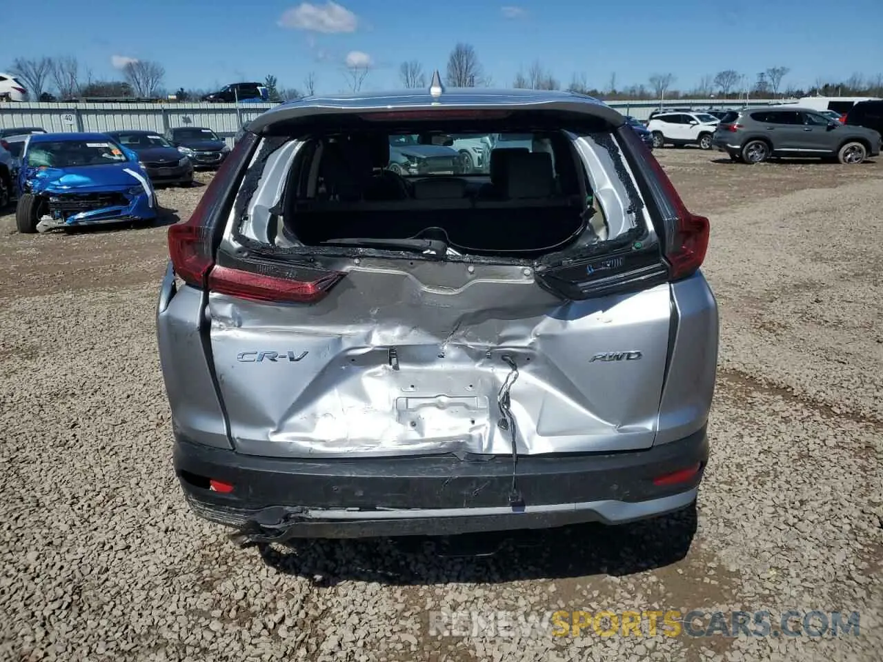 6 fotografías del automóvil dañado 2HKRW2H52MH627258 HONDA CRV 2021