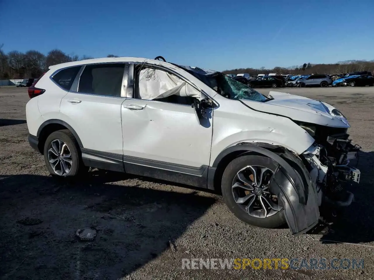 4 fotografías del automóvil dañado 2HKRW2H54MH603544 HONDA CRV 2021