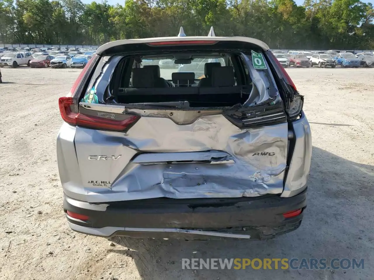 6 fotografías del automóvil dañado 2HKRW2H56MH645472 HONDA CRV 2021