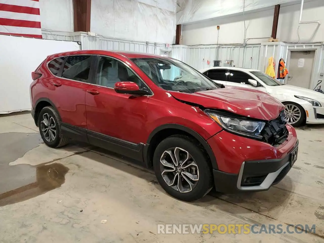 4 fotografías del automóvil dañado 2HKRW2H56MH652132 HONDA CRV 2021