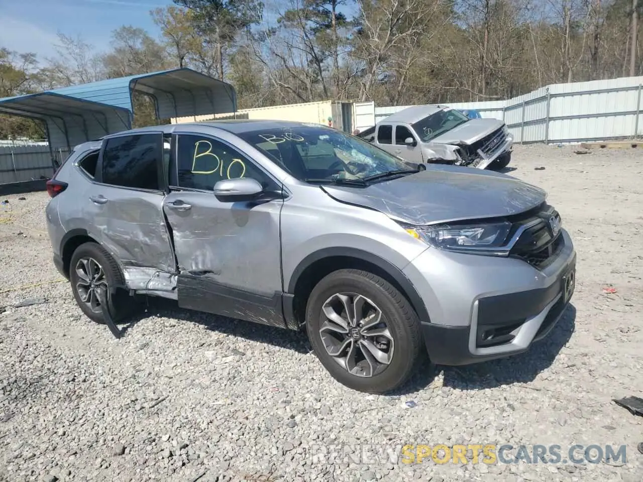 4 fotografías del automóvil dañado 2HKRW2H57MH627272 HONDA CRV 2021