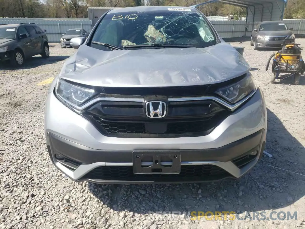 5 fotografías del automóvil dañado 2HKRW2H57MH627272 HONDA CRV 2021