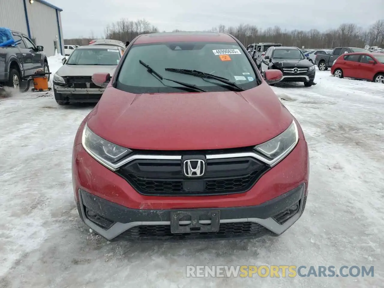 5 fotografías del automóvil dañado 2HKRW2H58MH619889 HONDA CRV 2021