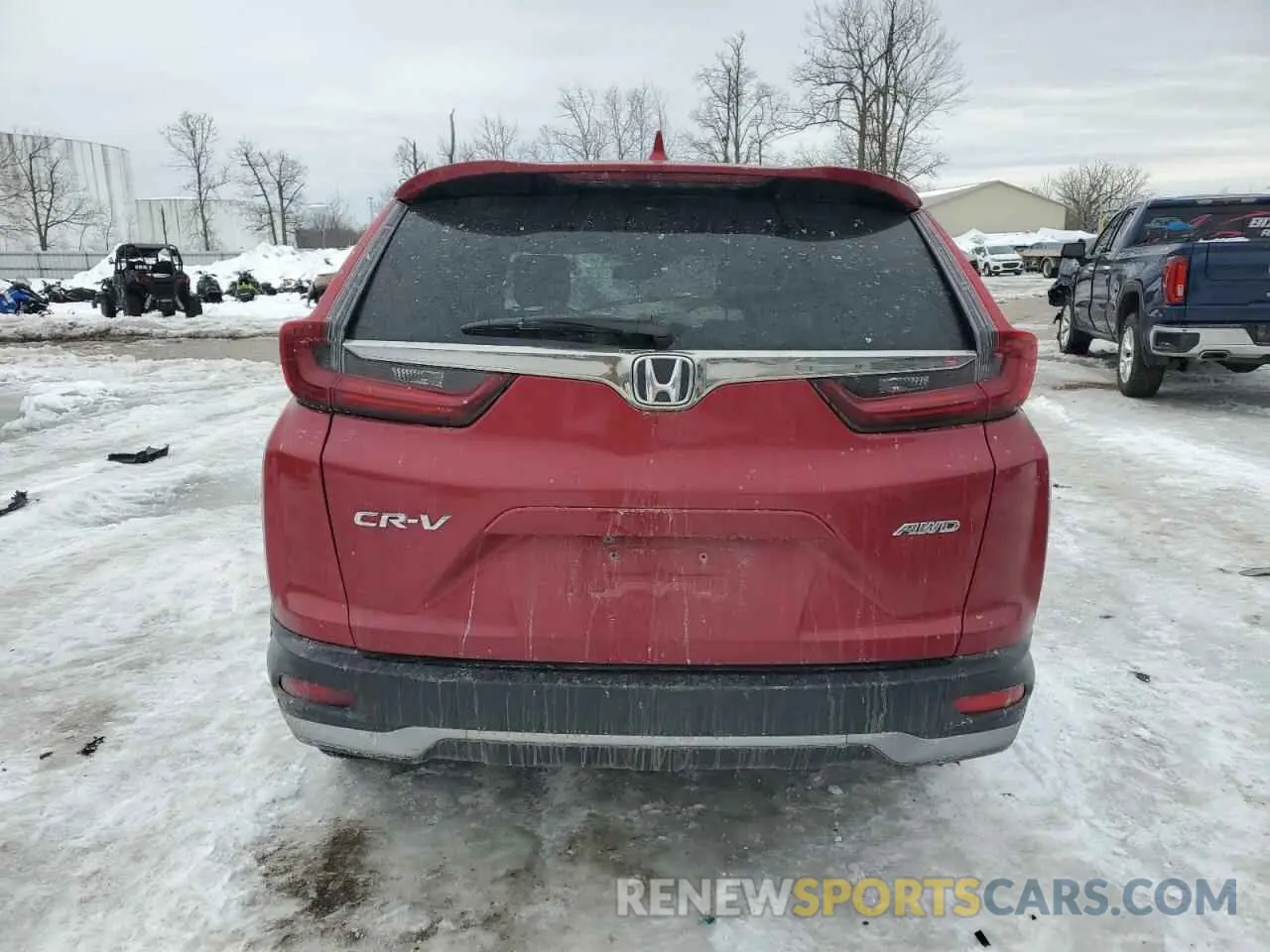 6 fotografías del automóvil dañado 2HKRW2H58MH619889 HONDA CRV 2021
