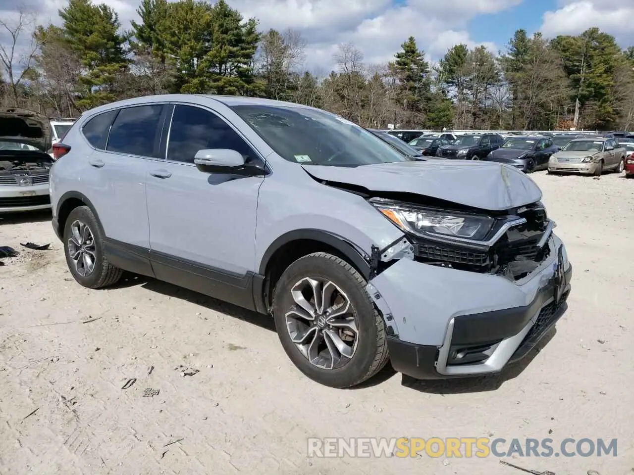 4 fotografías del automóvil dañado 2HKRW2H59MH607556 HONDA CRV 2021