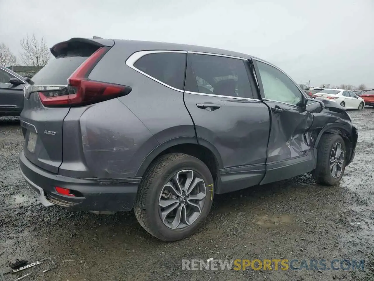 3 fotografías del automóvil dañado 2HKRW2H59MH650715 HONDA CRV 2021