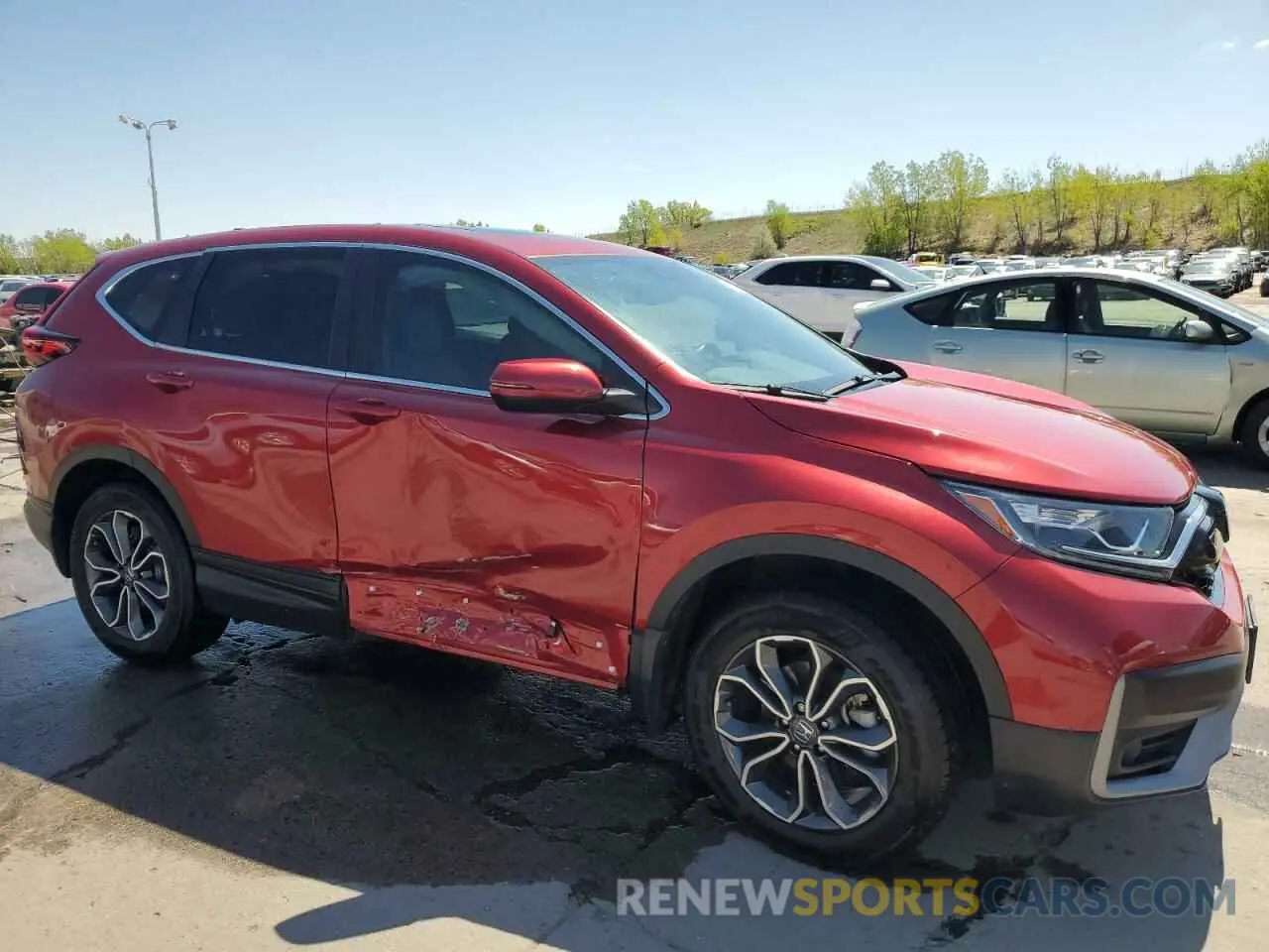 4 fotografías del automóvil dañado 2HKRW2H81MH603446 HONDA CRV 2021
