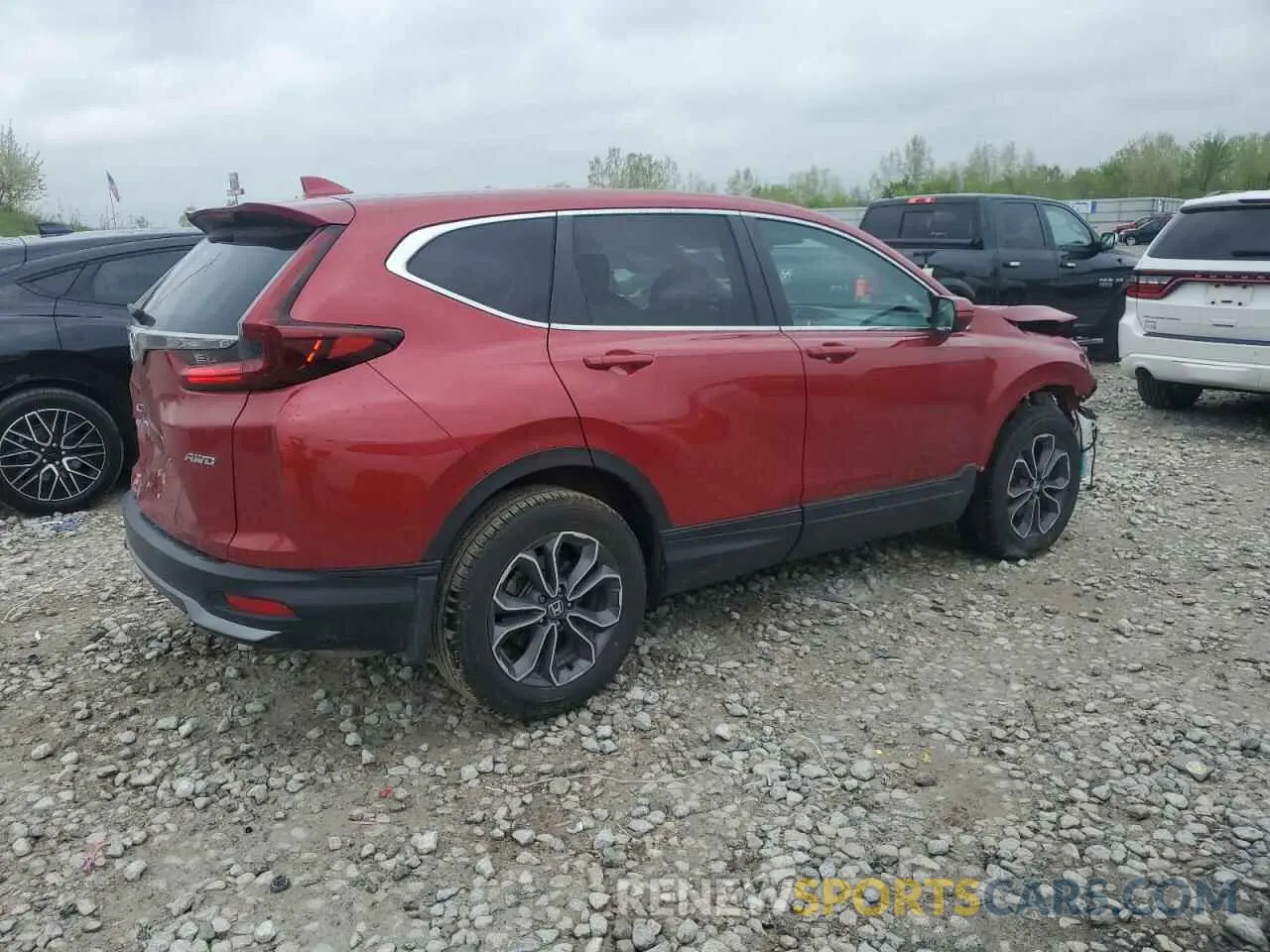 3 fotografías del automóvil dañado 2HKRW2H82MH603407 HONDA CRV 2021