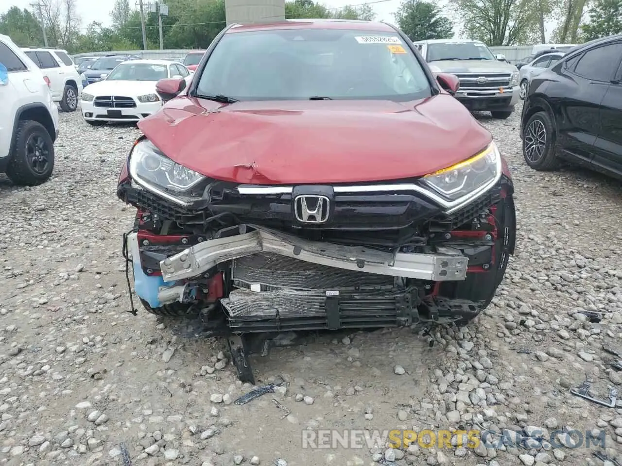 5 fotografías del automóvil dañado 2HKRW2H82MH603407 HONDA CRV 2021
