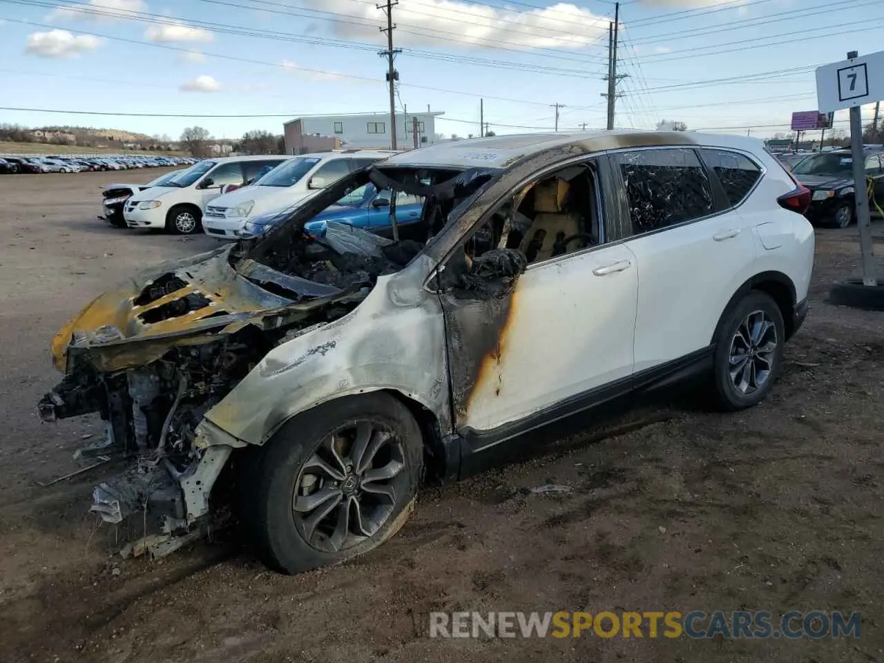 1 fotografías del automóvil dañado 2HKRW2H83MH608986 HONDA CRV 2021