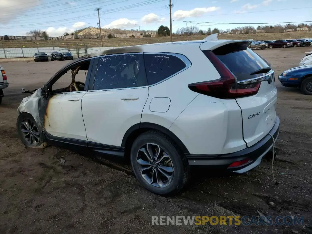 2 fotografías del automóvil dañado 2HKRW2H83MH608986 HONDA CRV 2021