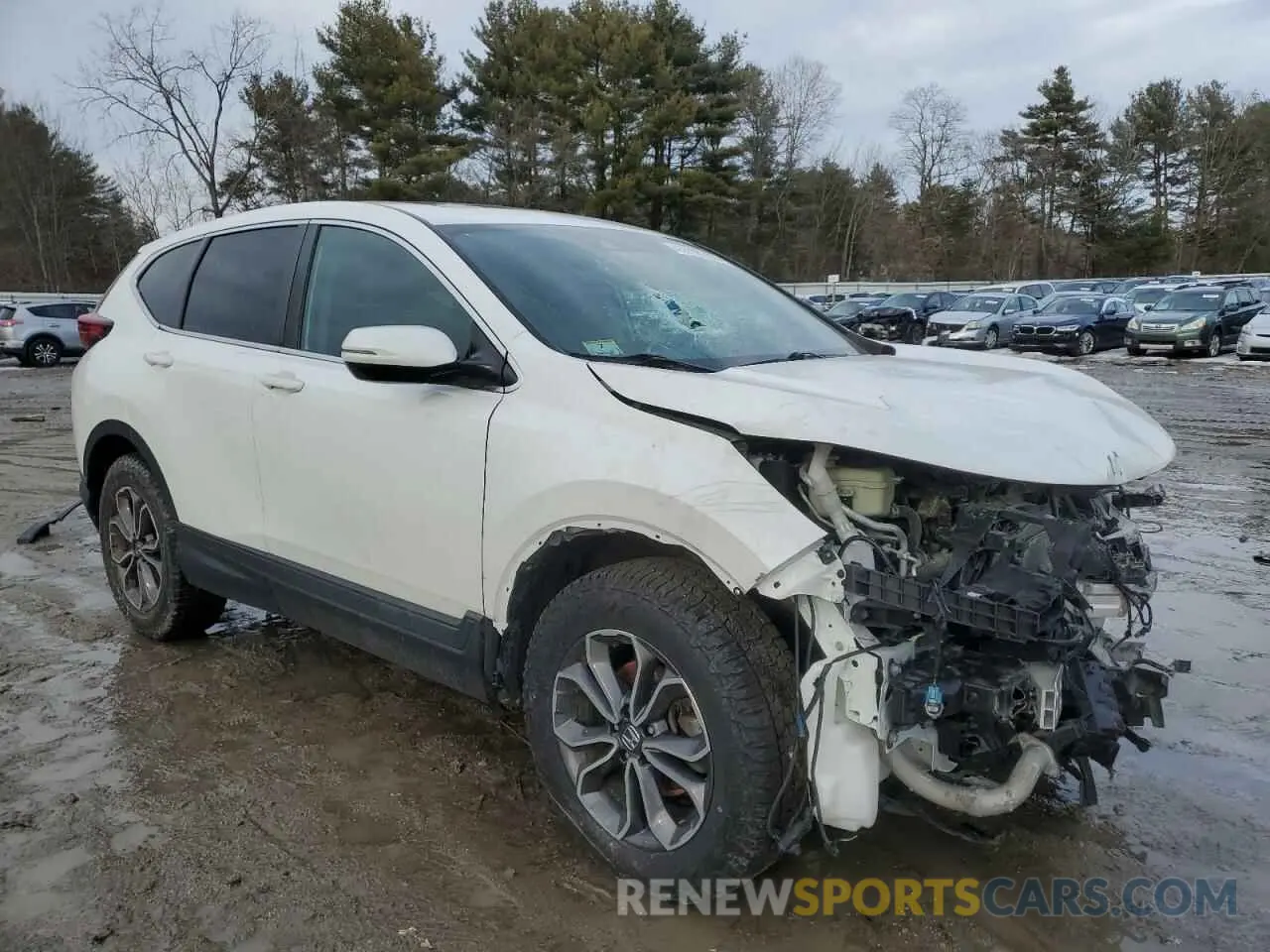 4 fotografías del automóvil dañado 2HKRW2H84MH616790 HONDA CRV 2021