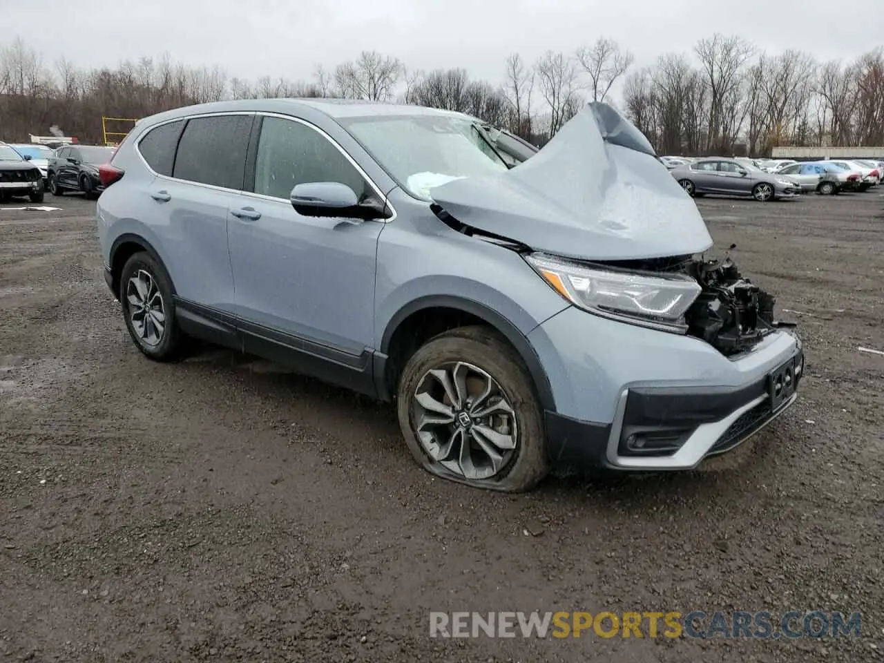 4 fotografías del automóvil dañado 2HKRW2H85MH630083 HONDA CRV 2021