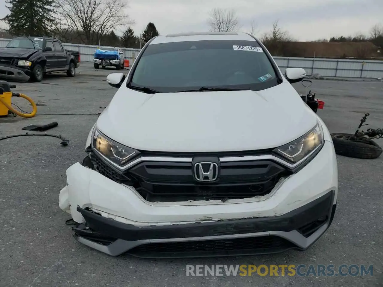 5 fotografías del automóvil dañado 2HKRW2H85MH677985 HONDA CRV 2021