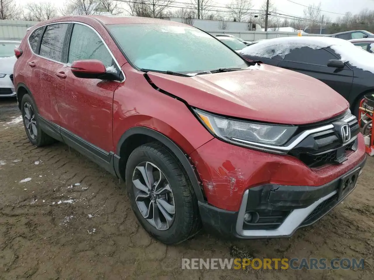 4 fotografías del automóvil dañado 2HKRW2H87MH603421 HONDA CRV 2021