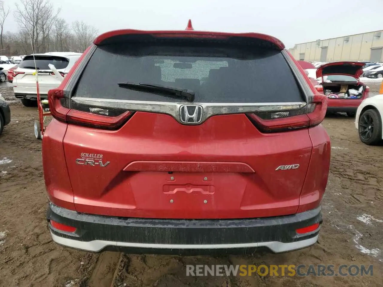 6 fotografías del automóvil dañado 2HKRW2H87MH603421 HONDA CRV 2021