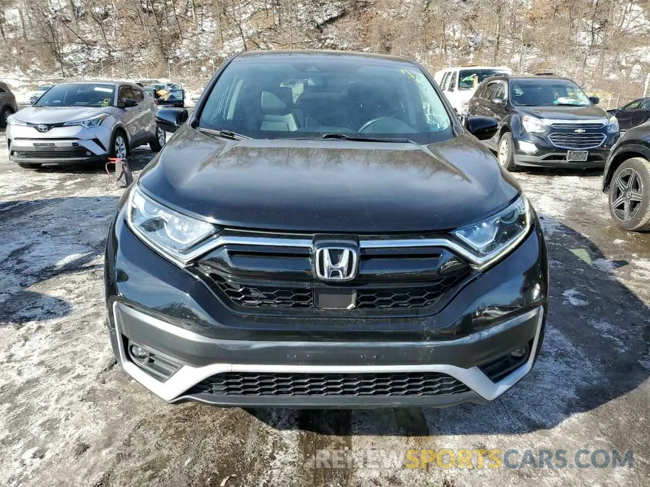 5 fotografías del automóvil dañado 2HKRW2H87MH615116 HONDA CRV 2021
