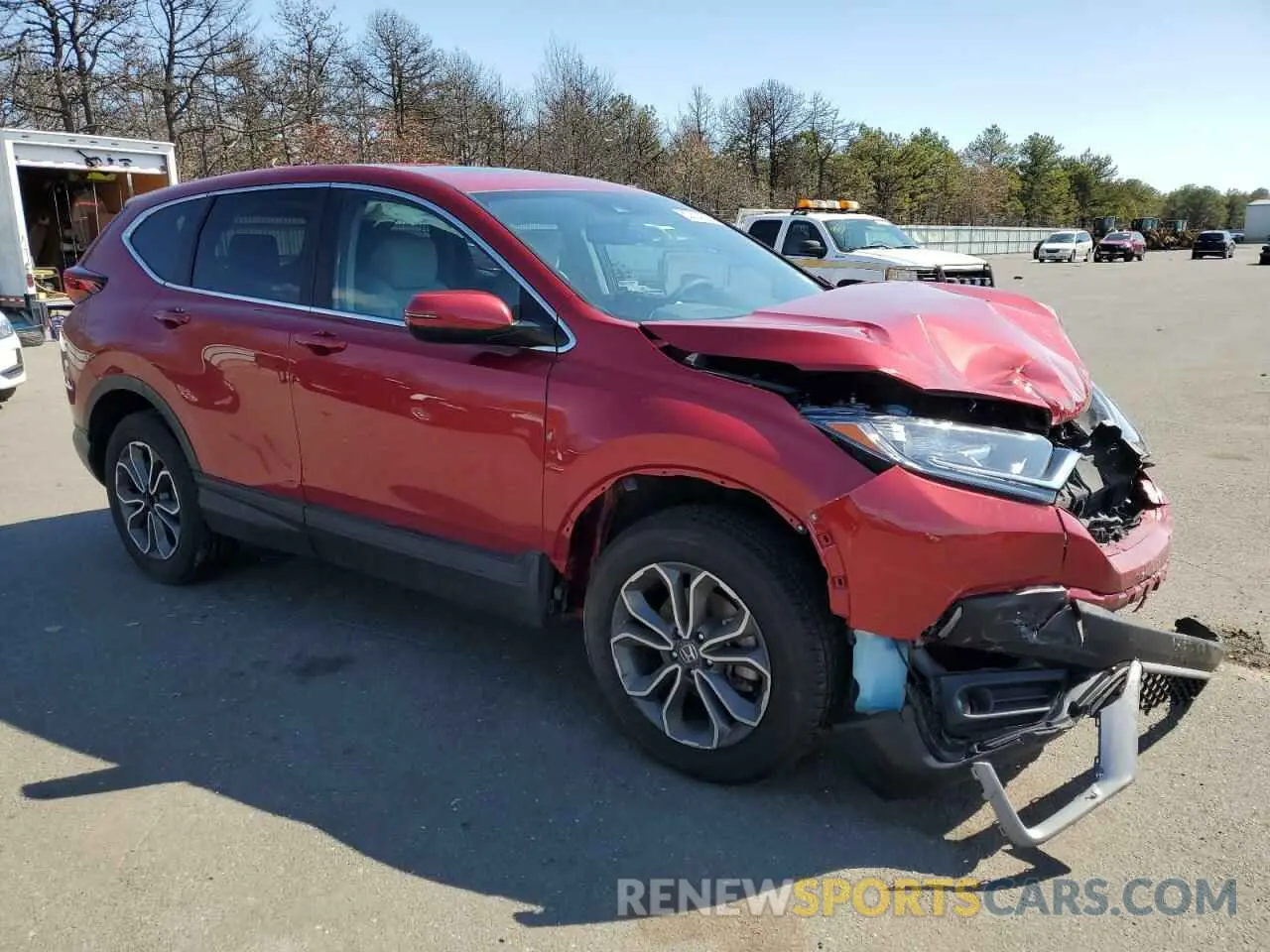 4 fotografías del automóvil dañado 2HKRW2H88MH606263 HONDA CRV 2021
