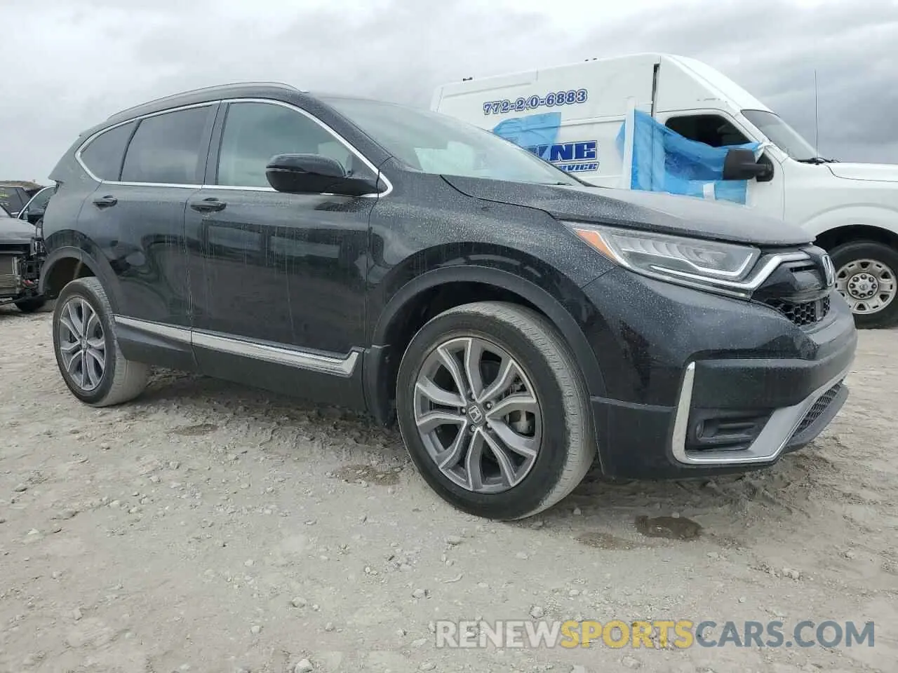 4 fotografías del automóvil dañado 2HKRW2H90MH683945 HONDA CRV 2021