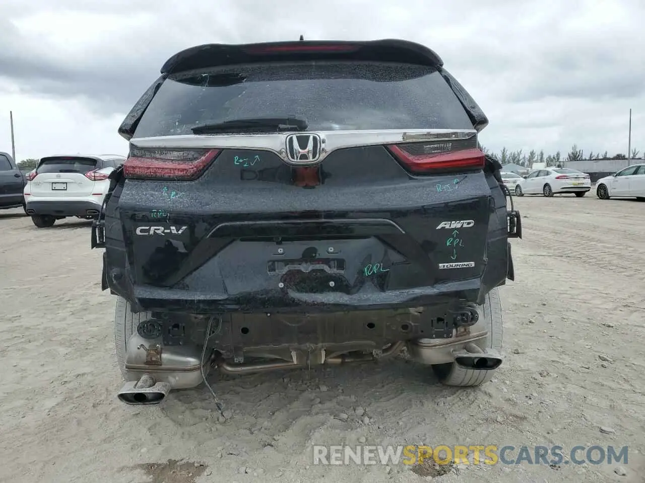 6 fotografías del automóvil dañado 2HKRW2H90MH683945 HONDA CRV 2021