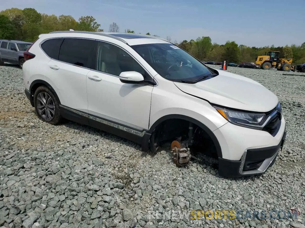 4 fotografías del automóvil dañado 2HKRW2H91MH643714 HONDA CRV 2021