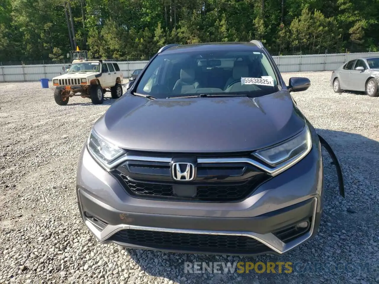 5 fotografías del automóvil dañado 2HKRW2H93MH675046 HONDA CRV 2021