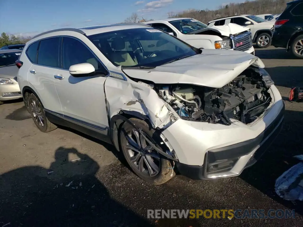 4 fotografías del automóvil dañado 2HKRW2H97MH613102 HONDA CRV 2021