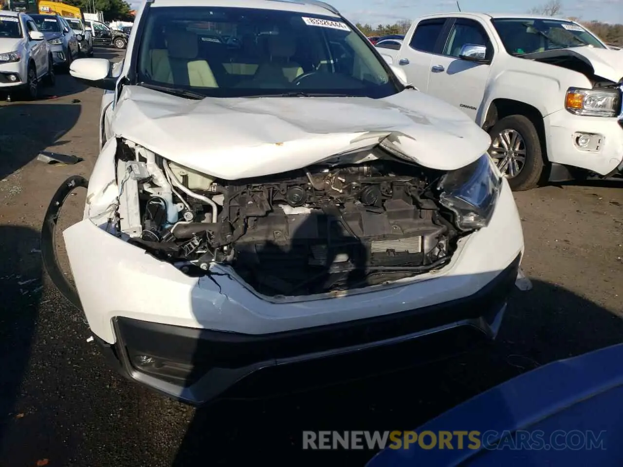 5 fotografías del automóvil dañado 2HKRW2H97MH613102 HONDA CRV 2021