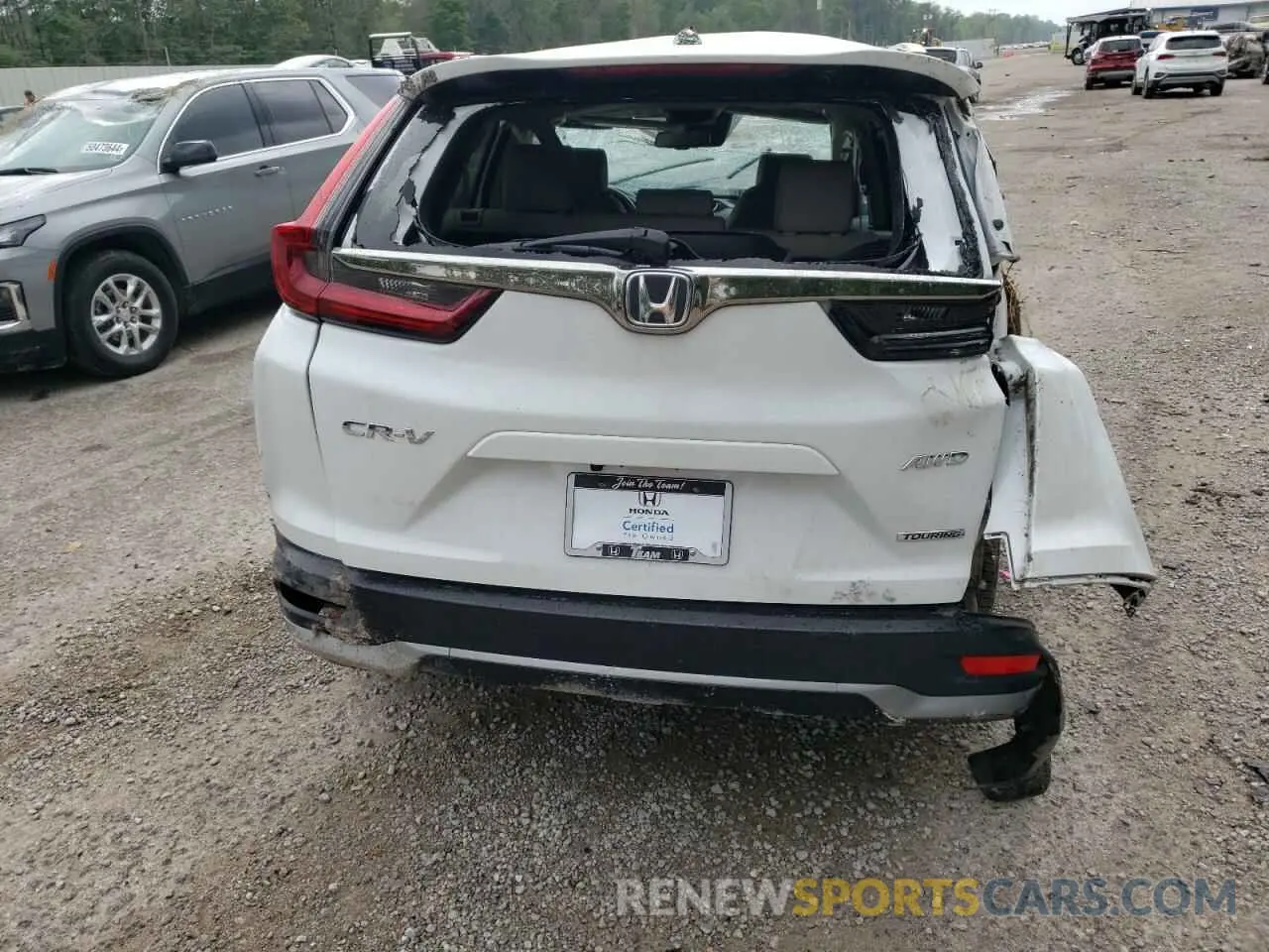 6 fotografías del automóvil dañado 2HKRW2H98MH633875 HONDA CRV 2021