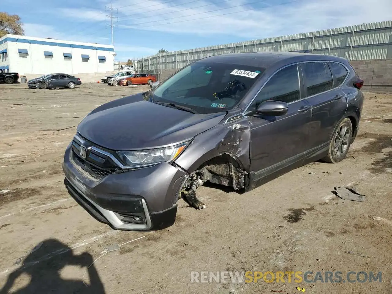 1 fotografías del automóvil dañado 5J6RW1H59MA010869 HONDA CRV 2021