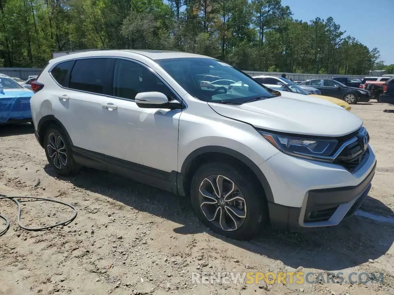 4 fotografías del automóvil dañado 5J6RW1H87ML007953 HONDA CRV 2021
