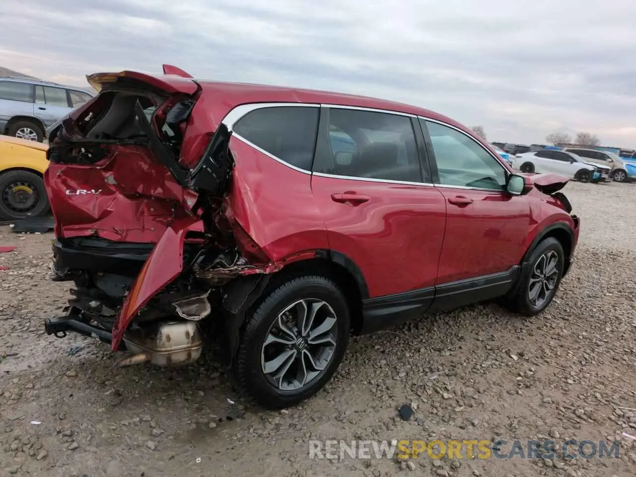 3 fotografías del automóvil dañado 5J6RW2H53ML004852 HONDA CRV 2021