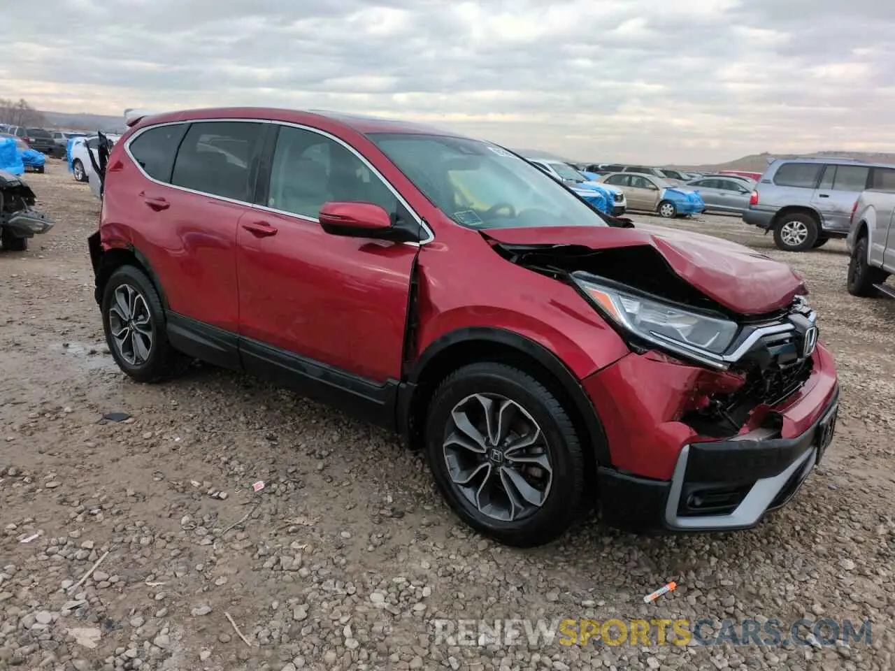4 fotografías del automóvil dañado 5J6RW2H53ML004852 HONDA CRV 2021