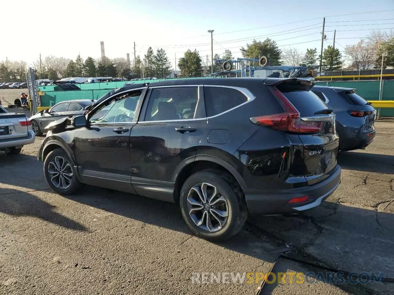 2 fotografías del automóvil dañado 5J6RW2H55ML022625 HONDA CRV 2021