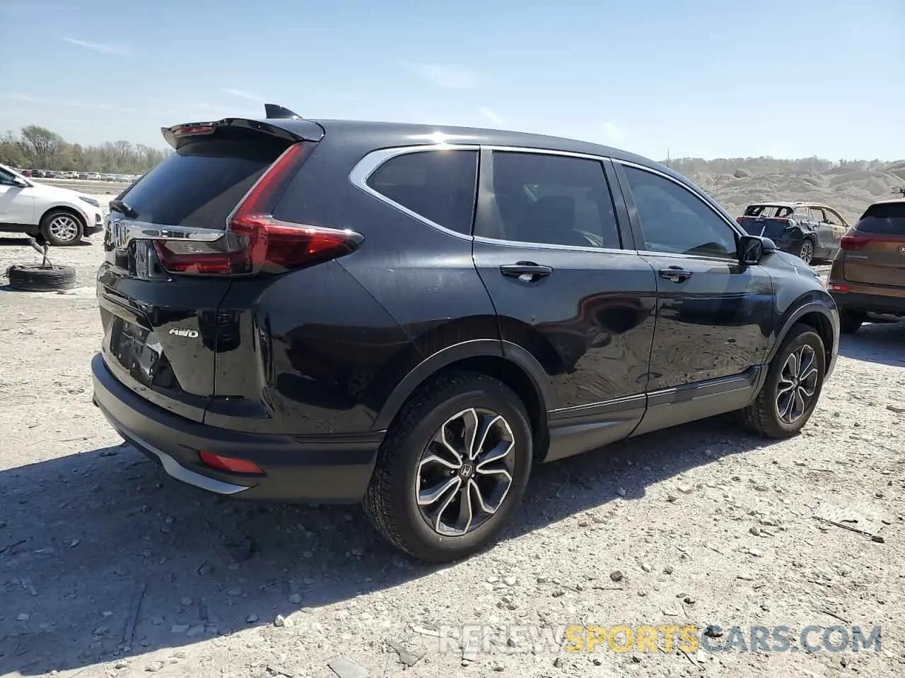 3 fotografías del automóvil dañado 5J6RW2H59ML001762 HONDA CRV 2021