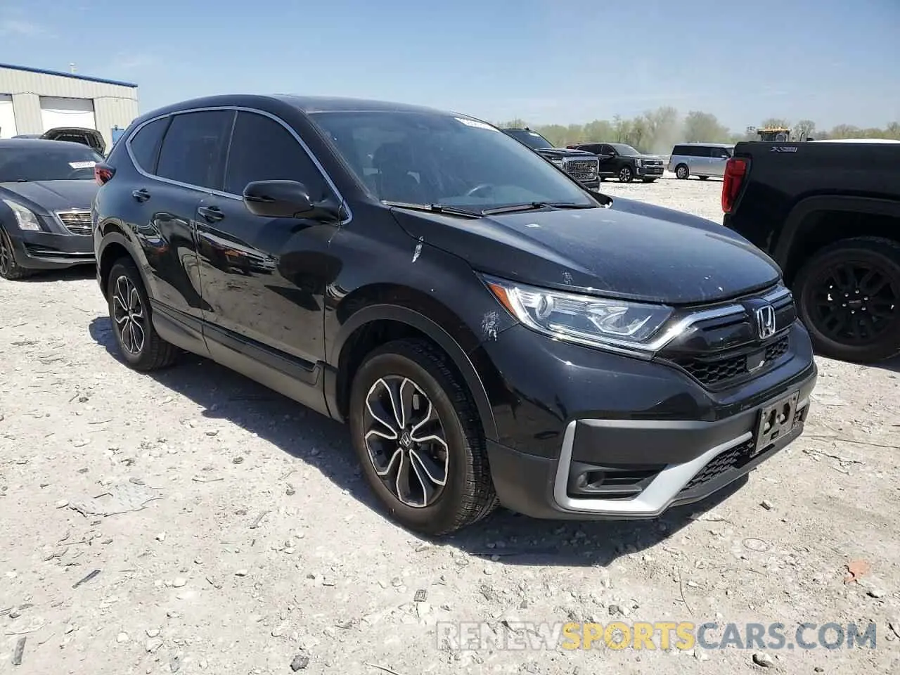 4 fotografías del automóvil dañado 5J6RW2H59ML001762 HONDA CRV 2021