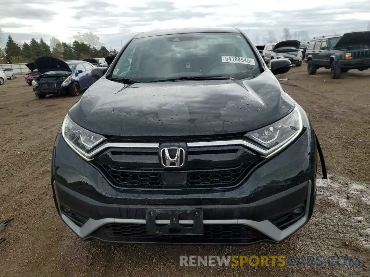 5 fotografías del automóvil dañado 5J6RW2H8XML007077 HONDA CRV 2021