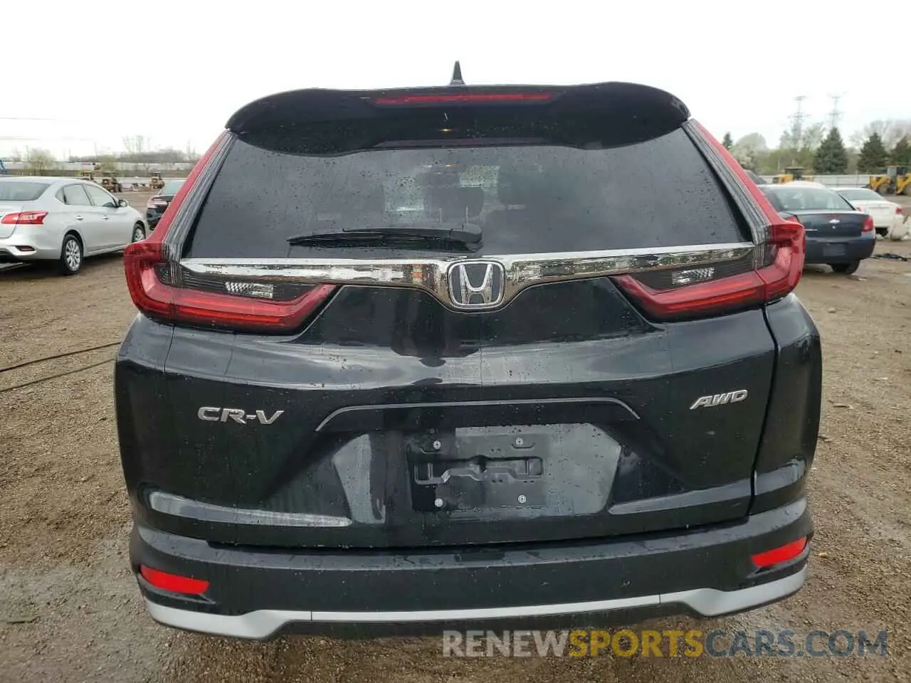 6 fotografías del automóvil dañado 5J6RW2H8XML007077 HONDA CRV 2021