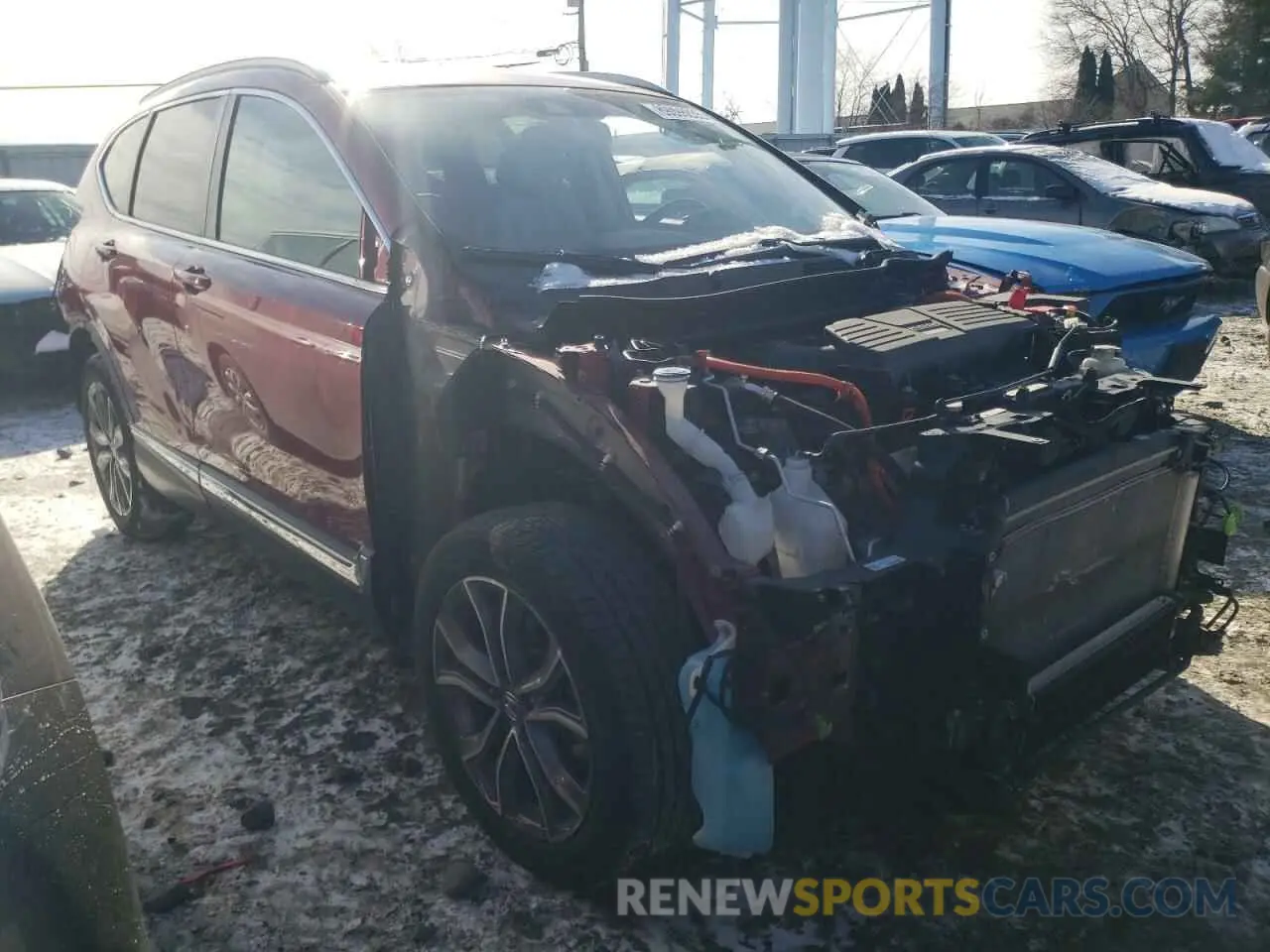 4 fotografías del automóvil dañado 7FART6H94ME008327 HONDA CRV 2021