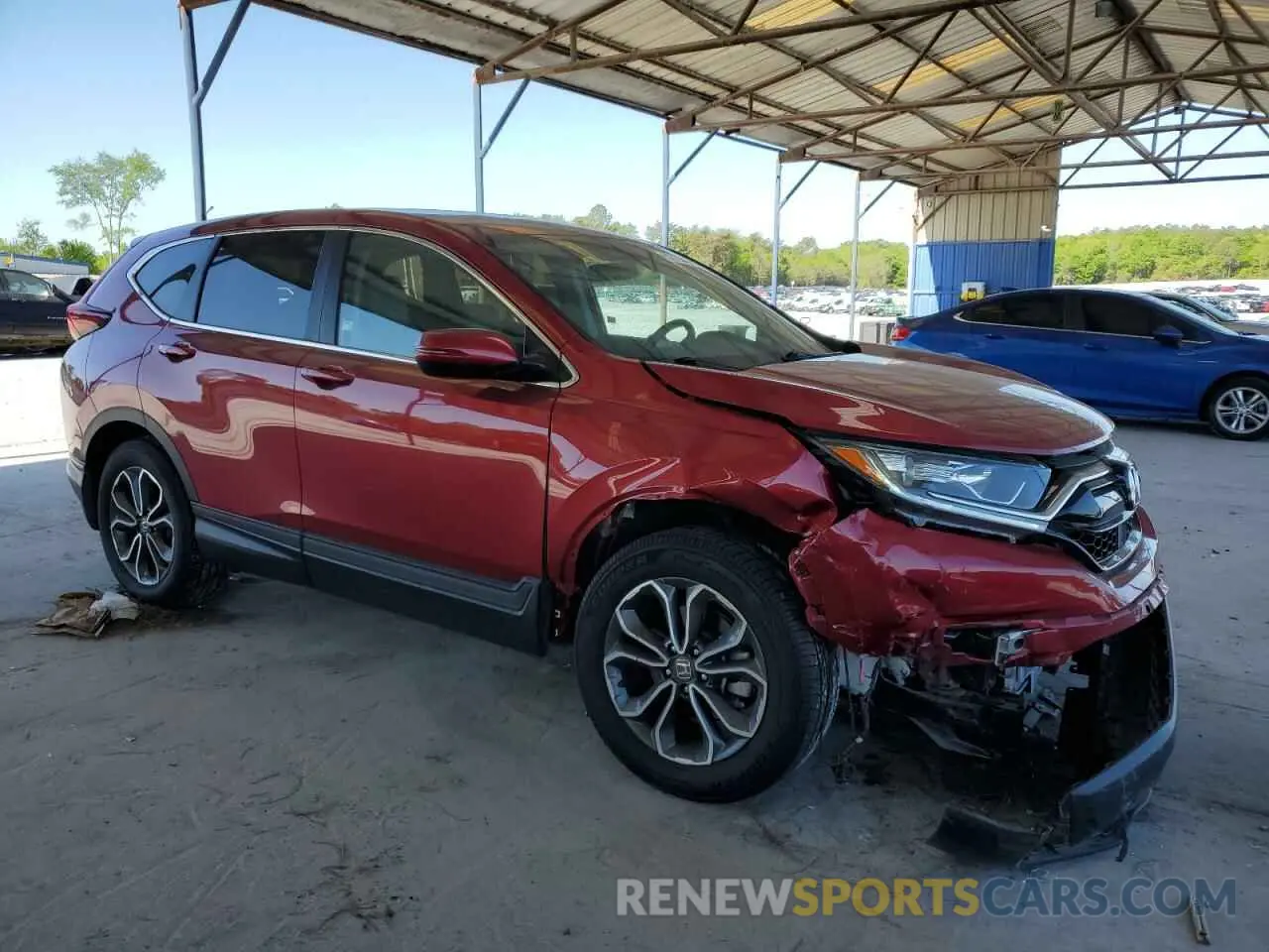 4 fotografías del automóvil dañado 7FARW1H50ME013497 HONDA CRV 2021