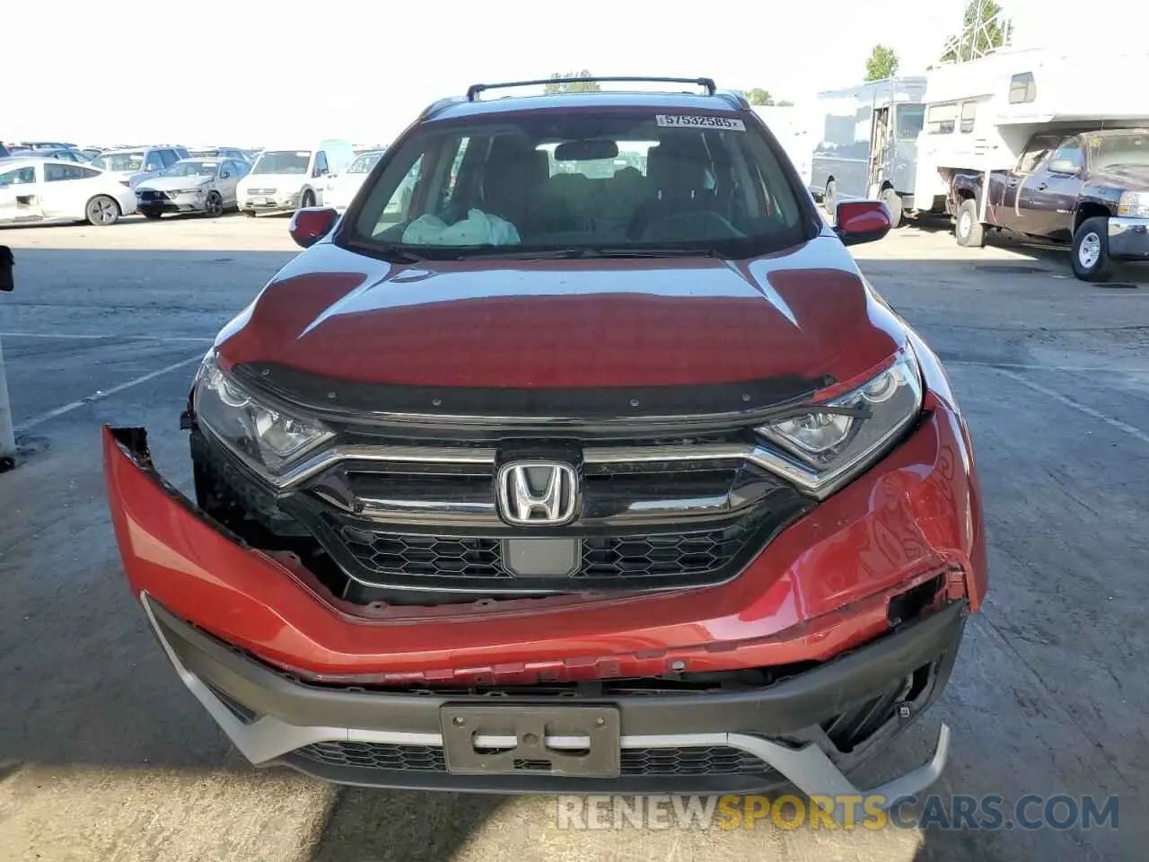 5 fotografías del automóvil dañado 2HKRW1H7XNH401031 HONDA CRV 2022