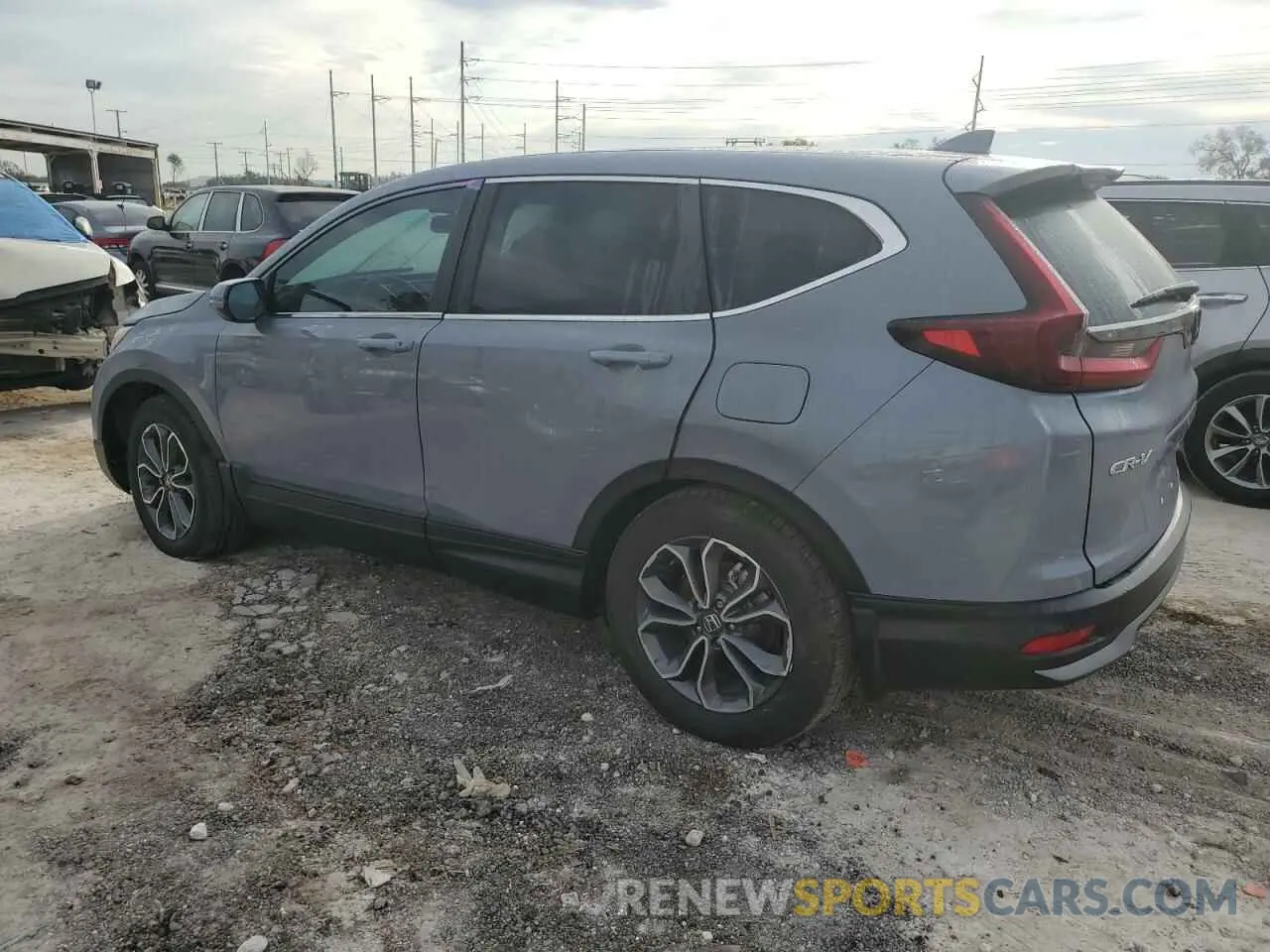 2 fotografías del automóvil dañado 2HKRW1H87NH404574 HONDA CRV 2022