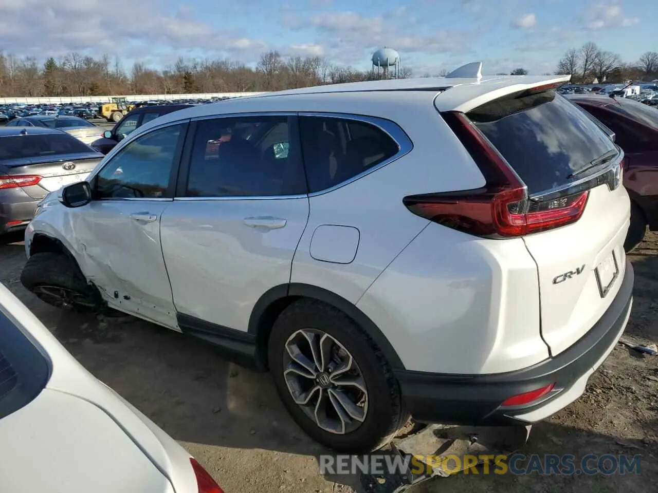 2 fotografías del automóvil dañado 2HKRW2H52NH660343 HONDA CRV 2022