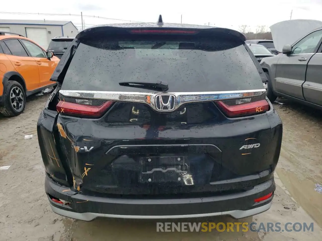 6 fotografías del automóvil dañado 2HKRW2H55NH602274 HONDA CRV 2022