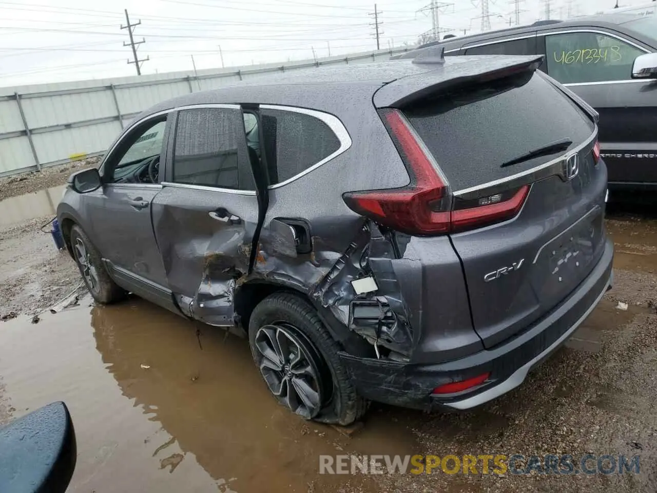 2 fotografías del automóvil dañado 2HKRW2H56NH634327 HONDA CRV 2022