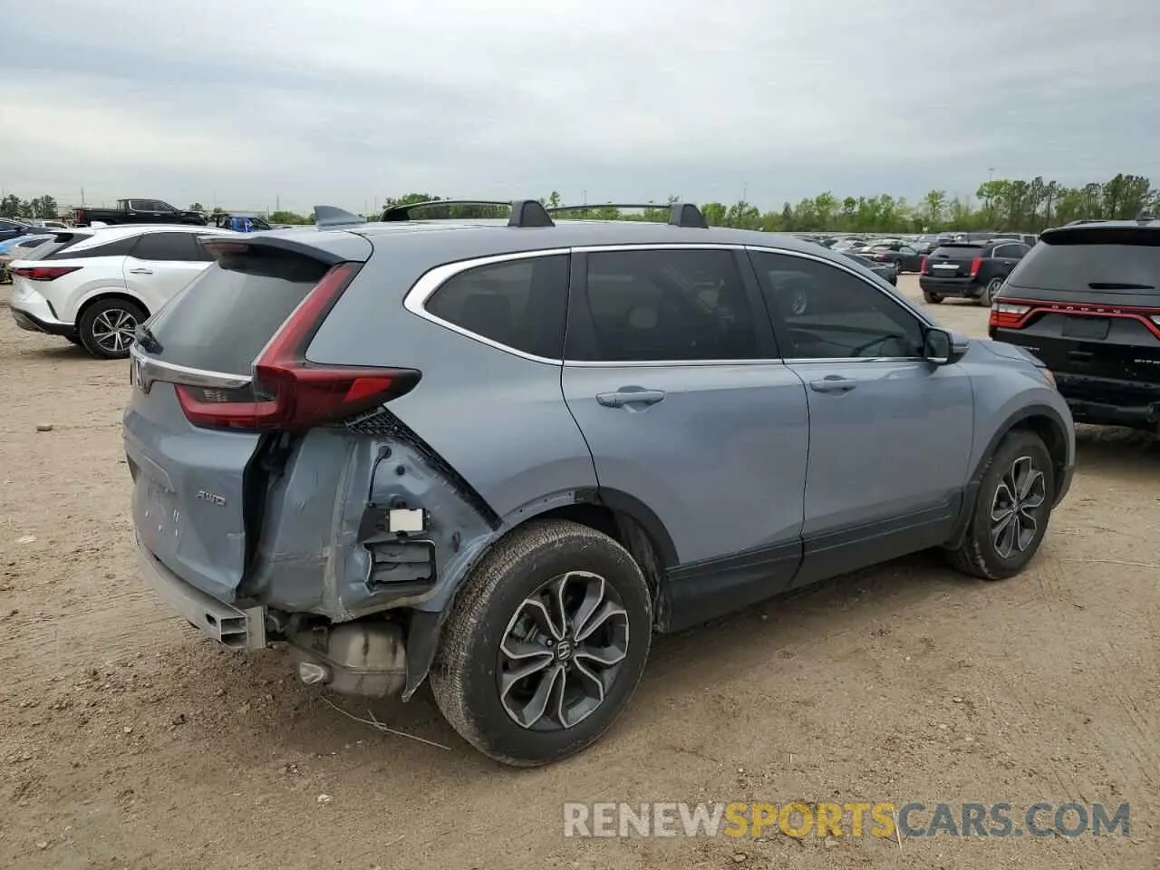3 fotografías del automóvil dañado 2HKRW2H80NH602905 HONDA CRV 2022
