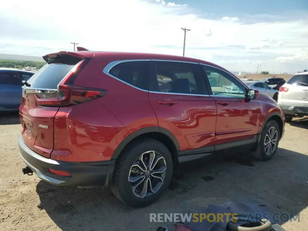 3 fotografías del automóvil dañado 2HKRW2H81NH610253 HONDA CRV 2022