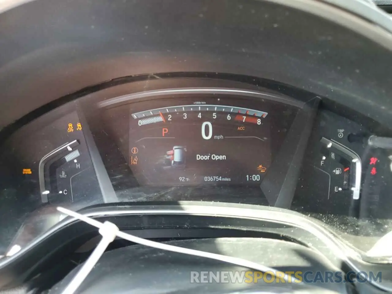 9 fotografías del automóvil dañado 2HKRW2H81NH610253 HONDA CRV 2022