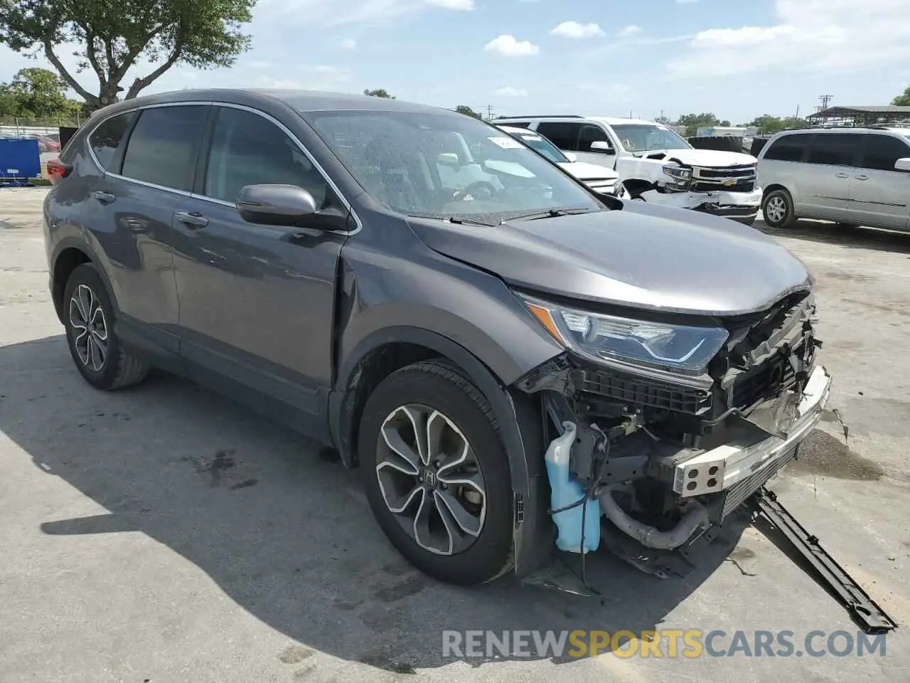4 fotografías del automóvil dañado 2HKRW2H81NH665303 HONDA CRV 2022